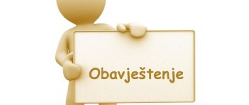 OBAVJEŠTENJE ORGANIZACIJAMA KOJIMA JE IZDATA DOZVOLA ZA OBAVLJANJE STRUČNIH POSLOVA IZ OBLASTI ZAŠTITE NA RADU