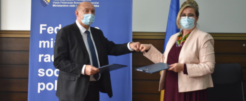 POTPISAN SPORAZUM O SARADNJI IZMEĐU FEDERALNOG MINISTARSTVA RADA I SOCIJALNE POLITIKE I AGENCIJE ZA RAVNOPRAVNOST SPOLOVA U BIH