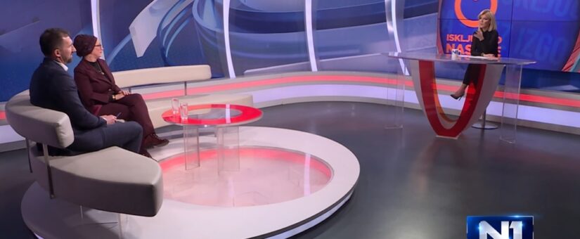 MINISTAR ADANAN DELIĆ I DIREKTORICA MEDICE IZ ZENICE SABIHA HUSIĆ U DANU UŽIVO N1 TELEVIZIJE GOVORILI SU O KAMPANJI “ISKLJUČIMO NASILJE NAD ŽENAMA I DJEVOJČICAMA”