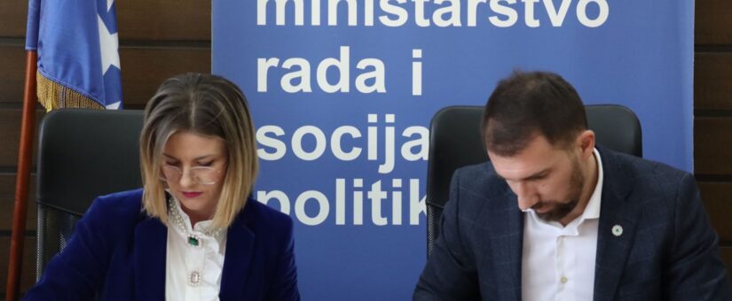 MINISTAR DELIĆ S DIREKTORICOM KIKAŠ POTPISAO UGOVOR O SUFINANSIRANJU IZRADE PROJEKTNE DOKUMENTACIJE NOVOG OBJEKTA JU REHABILITACIJSKI CENTAR ZA OSOBE S TEŠKOĆAMA U RAZVOJU LJUBUŠKI