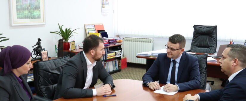 MINISTAR DELIĆ S PREDSJEDNIKOM VLADE PK RAZGOVARAO O JAČANJU SISTEMA SOCIJALNE ZAŠTITE U OVOM KANTONU