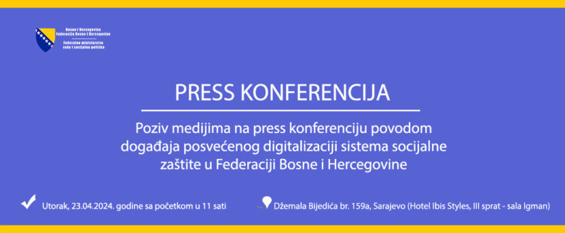 NAJAVA DOGAĐAJA I PRESS KONFERENCIJE