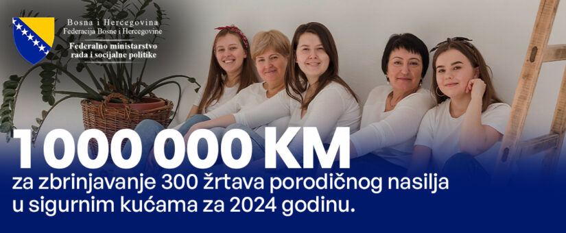 MINISTAR DELIĆ NAJAVIO MILION KM ZA ZBRINJAVANJE 300 ŽRTAVA PORODIČNOG I RODNO ZASNOVANOG NASILJA U 2024. GODINI